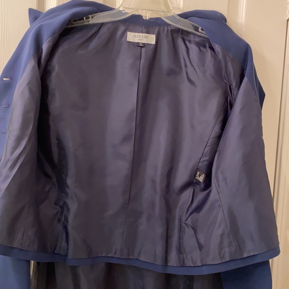 STRESA ASL DUSK BLUE  2 Piece jacket and skirt uniquely designed for business. - Picture 7 of 10
